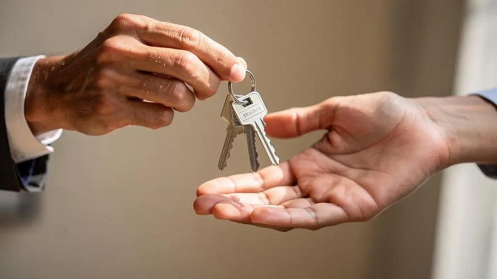 Remise des clés d'un logement à de nouveaux propriétaires primo-accédants Remise des clés d'un logement à de nouveaux propriétaires primo-accédants